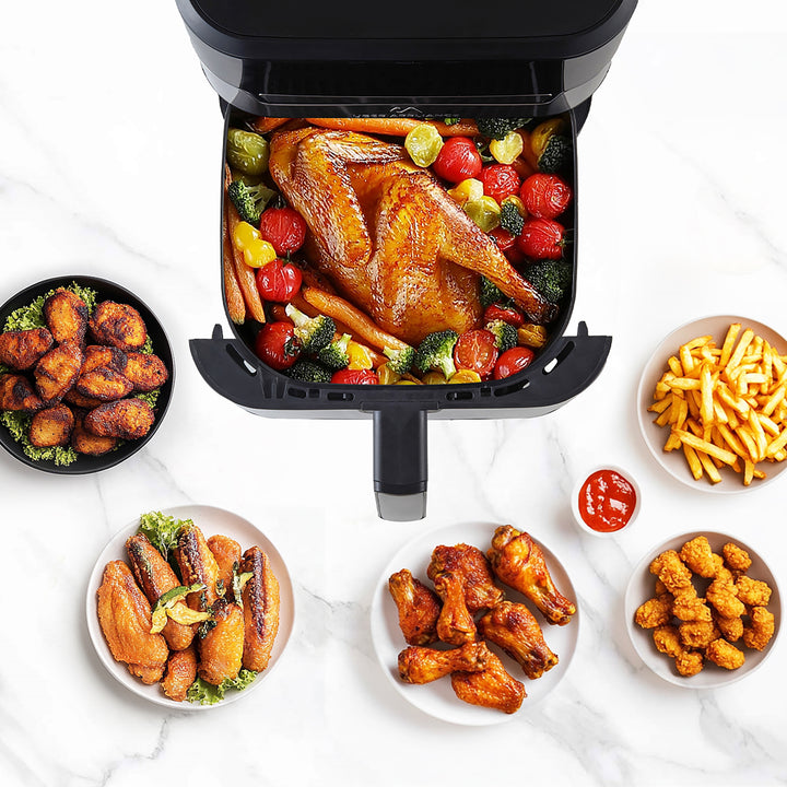 Uber Appliance Air fryer XL Premium Ceramic Coated PTFE PFOA Free - 7QT SS