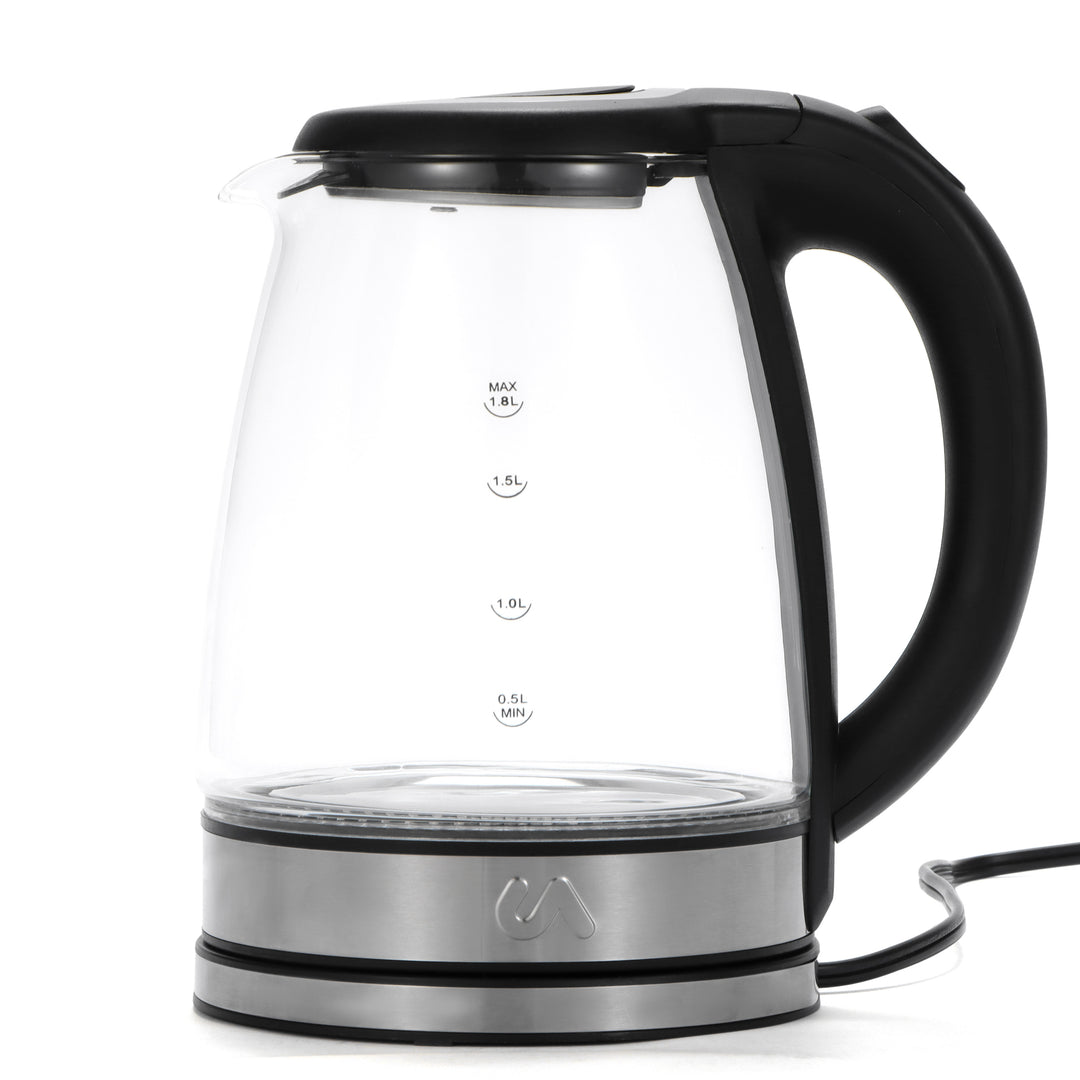 Watch water boil in style with this electric LED kettle